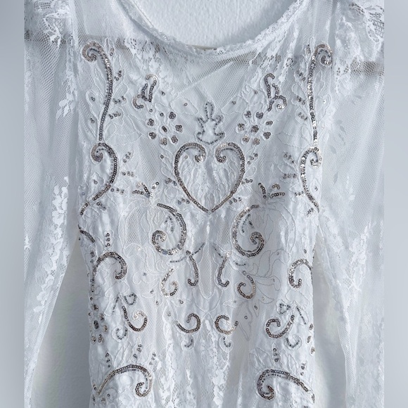 NWOT Free People Intimately Ready To Party Top in Ivory Size Small - Picture 4 of 9